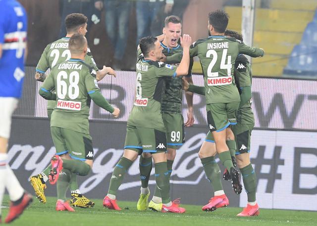 大胜桑普多利亚,因西涅独中三元 大胜桑普多利亚,因西涅独中三元